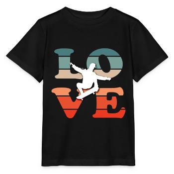 Skateboard Kickflip Geschenk Longboard Sk8er Sk8 - Stanley/Stella Kinder T-Shirt MINI CREATOR  - Schwarz - Vorne - Mikhail (115cm)