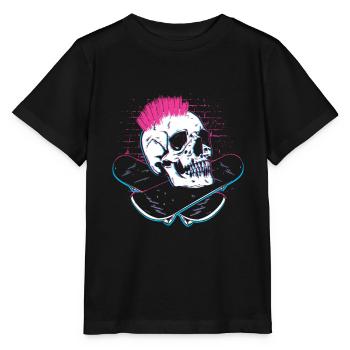 Skater Skateboard Cadeau Halfpipe Sk8 Ollie - T-shirt bio MINI CREATOR Stanley/Stella Enfant - noir - Devant - Mikhail (115cm)