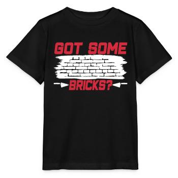 Avez-vous quelques briques? Artisans maçons - T-shirt bio MINI CREATOR Stanley/Stella Enfant - noir - Devant - Mikhail (115cm)