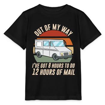 Habe 8 Stunden Zeit 12 Stunden Post Auszutragen - Stanley/Stella Kinder T-Shirt MINI CREATOR  - Schwarz - Vorne - Mikhail (115cm)