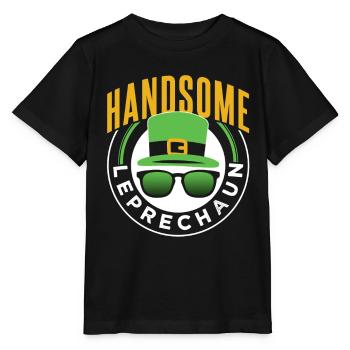 Pretty leprechaun Irish Leprechaun St Patrick's Day - Stanley/Stella MINI CREATOR Kids’ T-Shirt - black - Front - Mikhail (115cm)