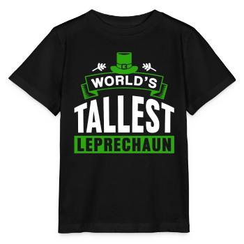 The largest leprechaun in the world Irish Irish Leprechaun - Stanley/Stella MINI CREATOR Kids’ T-Shirt - black - Front - Mikhail (115cm)