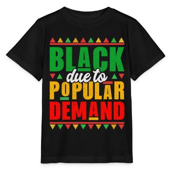 Mois de l’histoire des Noirs Histoire des Noirs Américain - T-shirt bio MINI CREATOR Stanley/Stella Enfant - noir - Devant - Mikhail (115cm)