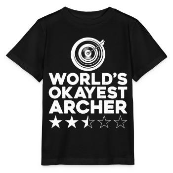 Archery Bow Archer Target World's - T-shirt bio MINI CREATOR Stanley/Stella Enfant - noir - Devant - Mikhail (115cm)