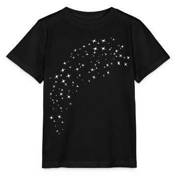 Weisser Sternenhimmel - Stanley/Stella Kinder T-Shirt MINI CREATOR  - Schwarz - Vorne - Mikhail (115cm)