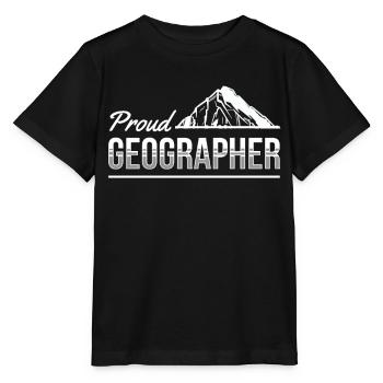 Fier étudiant en géographie géographie géographie - T-shirt bio MINI CREATOR Stanley/Stella Enfant - noir - Devant - Mikhail (115cm)