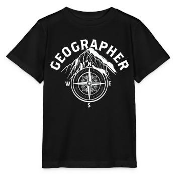 Géographie Profession Géographie Géographie Étudiant - T-shirt bio MINI CREATOR Stanley/Stella Enfant - noir - Devant - Mikhail (115cm)
