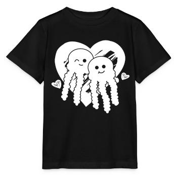Méduse Cœur Méduse Coeur Méduse Méduse Méduse - T-shirt bio MINI CREATOR Stanley/Stella Enfant - noir - Devant - Mikhail (115cm)