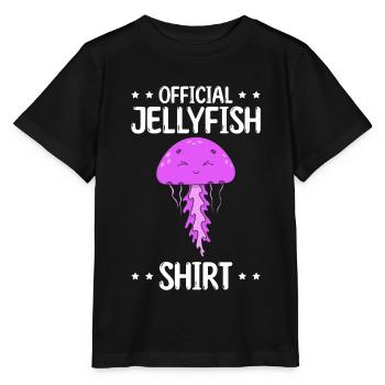 Official Jellyfish Lover Jellyfish Shirt Jellyfish - Stanley/Stella MINI CREATOR Kids’ T-Shirt - black - Front - Mikhail (115cm)