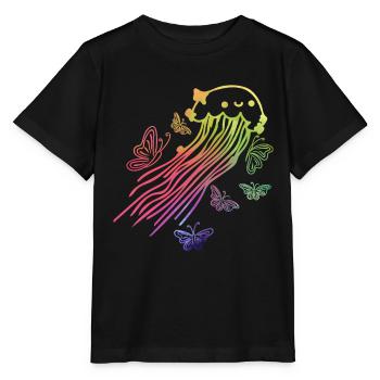 Méduses Papillons Méduses Amoureux Méduses Méduses - T-shirt bio MINI CREATOR Stanley/Stella Enfant - noir - Devant - Mikhail (115cm)