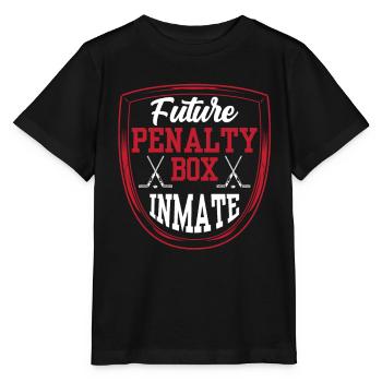Ice Hockey Penalty Bench Penalty Box Ice Hockey Players - Stanley/Stella MINI CREATOR Kids’ T-Shirt - black - Front - Mikhail (115cm)
