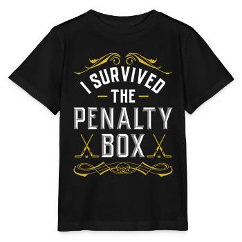 Ice Hockey Penalty Bench Penalty Box Ice Hockey Players - Stanley/Stella MINI CREATOR Kids’ T-Shirt - black - Front - Mikhail (115cm)