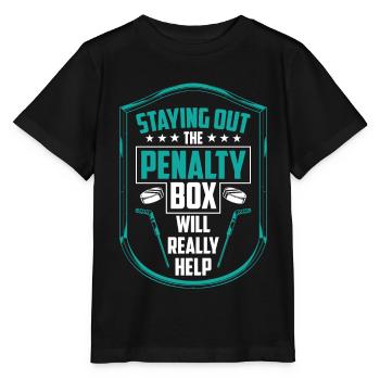 Banc de pénalité de hockey sur glace Banc de pénalité Joueurs de hockey sur glace - T-shirt bio MINI CREATOR Stanley/Stella Enfant - noir - Devant - Mikhail (115cm)