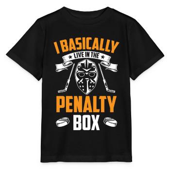 Ice Hockey Penalty Bench Ice Hockey Player Penalty Box - Stanley/Stella MINI CREATOR Kids’ T-Shirt - black - Front - Mikhail (115cm)