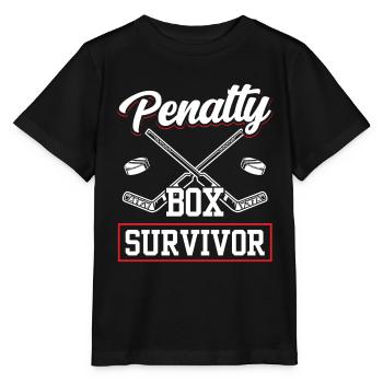 Ice Hockey Penalty Bench Ice Hockey Player Penalty Box - Stanley/Stella MINI CREATOR Kids’ T-Shirt - black - Front - Mikhail (115cm)