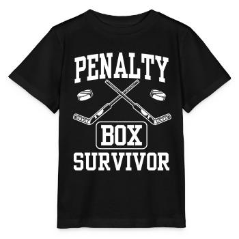 Ice Hockey Penalty Bench Penalty Box Ice Hockey Players - Stanley/Stella MINI CREATOR Kids’ T-Shirt - black - Front - Mikhail (115cm)