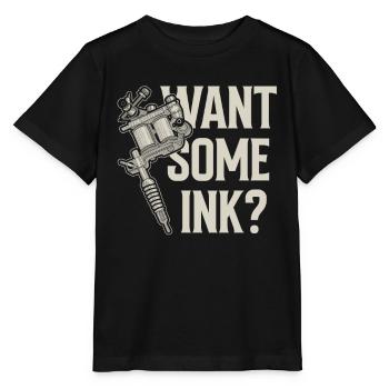 Willst Du Etwas Tinte? Tätowierer Tätowieren - Stanley/Stella Kinder T-Shirt MINI CREATOR  - Schwarz - Vorne - Mikhail (115cm)