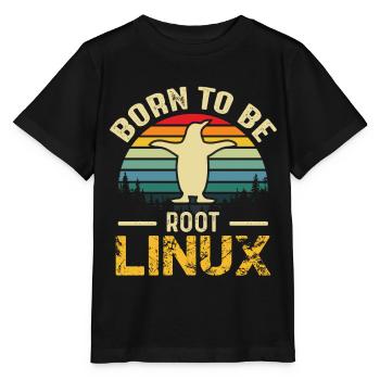 Né pour être Root Linux Nerd Admin Geek - T-shirt bio MINI CREATOR Stanley/Stella Enfant - noir - Devant - Mikhail (115cm)
