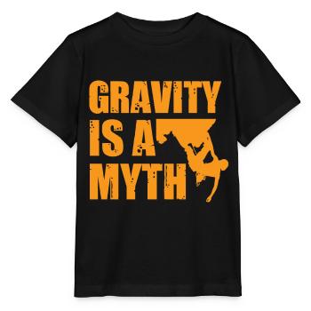Schwerkraft Mythos Klettern Bouldern Bergsteiger - Stanley/Stella Kinder T-Shirt MINI CREATOR  - Schwarz - Vorne - Mikhail (115cm)
