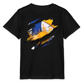 Volleyball Player Team Scratch - Stanley/Stella Kinder T-Shirt MINI CREATOR  - Schwarz - Vorne - Mikhail (115cm)