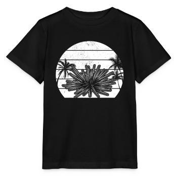 Sea creature Sea urchin Sunset Sea urchin - Stanley/Stella MINI CREATOR Kids’ T-Shirt - black - Front - Mikhail (115cm)