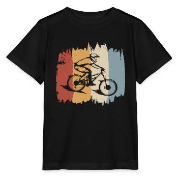 Downhill - Retro Style - Stanley/Stella MINI CREATOR Kids’ T-Shirt - black - Front - Mikhail (115cm)