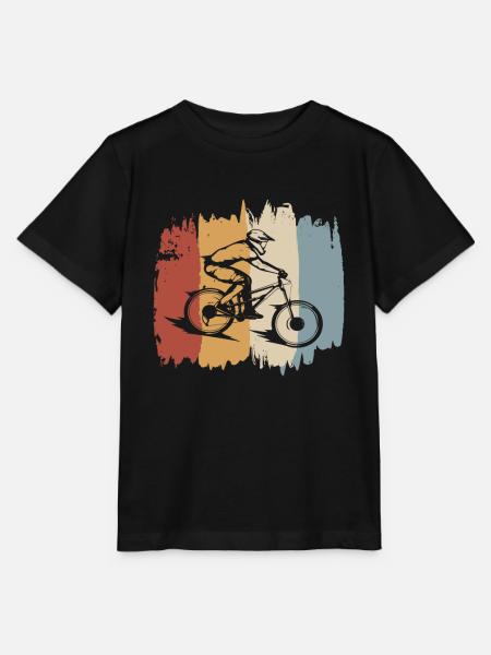 Downhill - Retro Style - Stanley/Stella Kinder T-Shirt MINI CREATOR - Schwarz