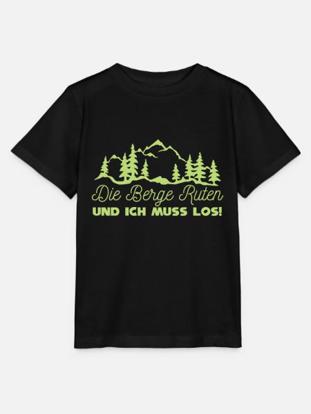 Berge Wandern Alpen Gipfel - Stanley/Stella Kinder T-Shirt MINI CREATOR - Schwarz
