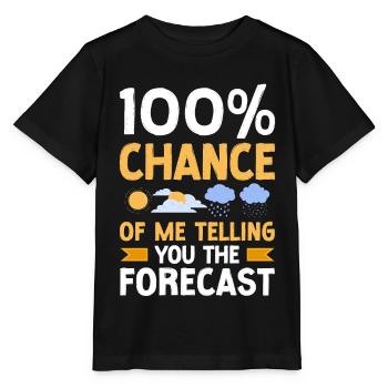 Meteorologist Weather Forecast - Stanley/Stella MINI CREATOR Kids’ T-Shirt - black - Front - Mikhail (115cm)