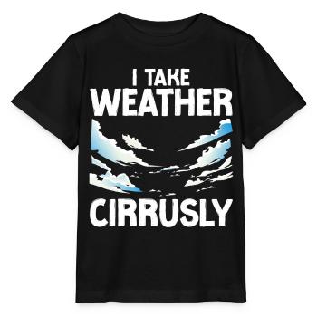 Meteorologist Weather Forecast - Stanley/Stella MINI CREATOR Kids’ T-Shirt - black - Front - Mikhail (115cm)