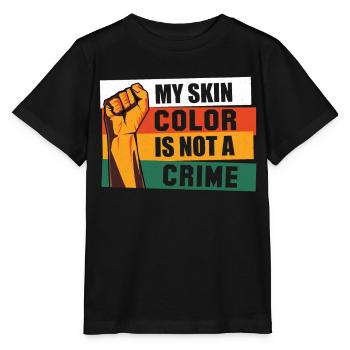 Mois de l’histoire des Noirs Histoire des Noirs Américain - T-shirt bio MINI CREATOR Stanley/Stella Enfant - noir - Devant - Mikhail (115cm)