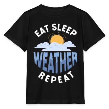 Meteorologist Weather Forecast - Stanley/Stella MINI CREATOR Kids’ T-Shirt - black - Front - Mikhail (115cm)