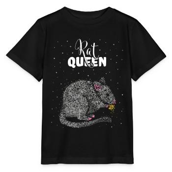 Rat Queen Rat Owner Rat Lover - Stanley/Stella MINI CREATOR Kids’ T-Shirt - black - Front - Mikhail (115cm)