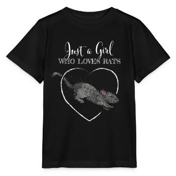 Love Rats Rat Owner Rat Lover - Stanley/Stella MINI CREATOR Kids’ T-Shirt - black - Front - Mikhail (115cm)