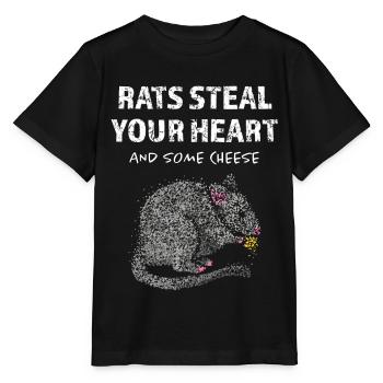 Rats Rats Propriétaire de rats Amoureux des rats - T-shirt bio MINI CREATOR Stanley/Stella Enfant - noir - Devant - Mikhail (115cm)