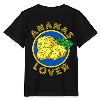 ANANAS LOVER plage vacances à la mer été - T-shirt bio MINI CREATOR Stanley/Stella Enfant - noir - Devant - Mikhail (115cm)