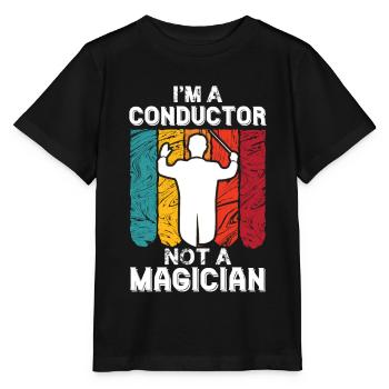 Chef d’orchestre Magicien Orchestre Musiciens - T-shirt bio MINI CREATOR Stanley/Stella Enfant - noir - Devant - Mikhail (115cm)