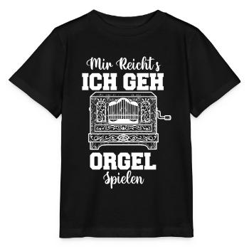 Joue de l’orgue Joueurs d’orgue Organ go - T-shirt bio MINI CREATOR Stanley/Stella Enfant - noir - Devant - Mikhail (115cm)