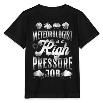 Météorologue Prévisions météorologiques - T-shirt bio MINI CREATOR Stanley/Stella Enfant - noir - Devant - Mikhail (115cm)