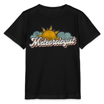 Meteorologist Weather Forecast - Stanley/Stella MINI CREATOR Kids’ T-Shirt - black - Front - Mikhail (115cm)
