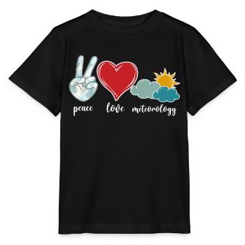 Meteorologist Weather Forecast - Stanley/Stella MINI CREATOR Kids’ T-Shirt - black - Front - Mikhail (115cm)