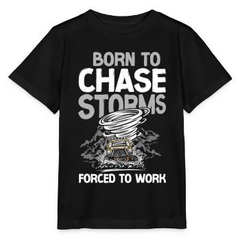 Storm Chaser Hurricane Meteorology - Stanley/Stella Kinder T-Shirt MINI CREATOR  - Schwarz - Vorne - Mikhail (115cm)