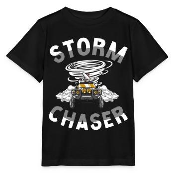 Storm Chaser Hurricane Meteorology - Stanley/Stella Kinder T-Shirt MINI CREATOR  - Schwarz - Vorne - Mikhail (115cm)