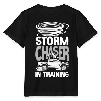 Storm Chaser Hurricane Meteorology - Stanley/Stella Kinder T-Shirt MINI CREATOR  - Schwarz - Vorne - Mikhail (115cm)
