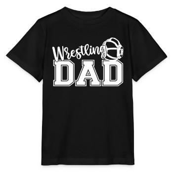 Wrestling Papa Ringkampf Wrestler Ringen Ringer - Stanley/Stella MINI CREATOR Kids’ T-Shirt - black - Front - Mikhail (115cm)