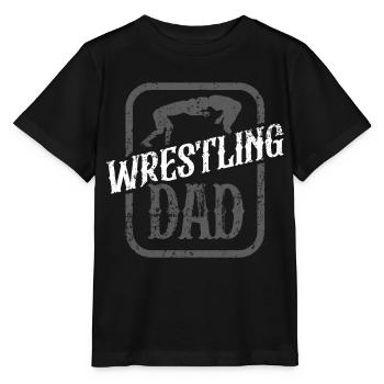 Wrestling Papa Wrestler Wrestling Wrestling Wrestling - Stanley/Stella MINI CREATOR Kids’ T-Shirt - black - Front - Mikhail (115cm)