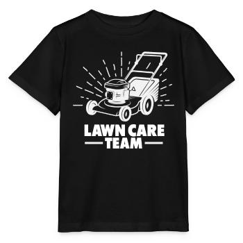 Lawn Care Team Lawn Mowing Lawn Mower - Stanley/Stella MINI CREATOR Kids’ T-Shirt - black - Front - Mikhail (115cm)
