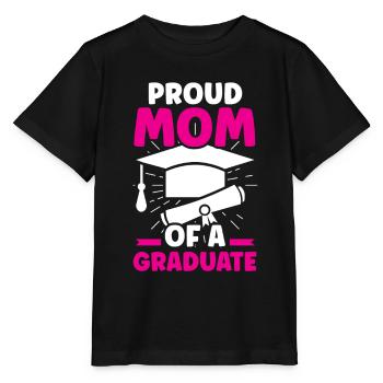 Fière mère d’un diplôme d’études supérieures - T-shirt bio MINI CREATOR Stanley/Stella Enfant - noir - Devant - Mikhail (115cm)