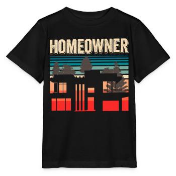 Propriétaire Propriétaire Maison propriétaire - T-shirt bio MINI CREATOR Stanley/Stella Enfant - noir - Devant - Mikhail (115cm)