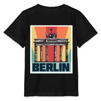Berlin Antique Brandenburg Gate Germany - Stanley/Stella MINI CREATOR Kids’ T-Shirt - black - Front - Mikhail (115cm)